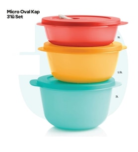 Tupperware Mikro Kaplar Set Mikrodalga Fırın