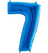 Koyu Mavi Renk Rakam Folyo Balon 100 cm
