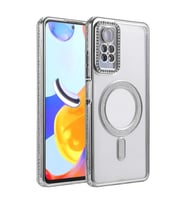 Xiaomi Redmi Note 12 Pro 4g Joke Simli Magneticsafe Kılıf - Gümüş