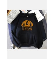 Haikyuu Kapşonlu Sweatshirt (Siyah)