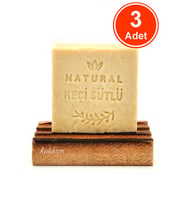 Keçi Sütü Sabunu El Yapımı Doğal 120 G x 3 Adet
