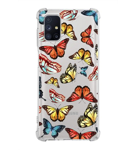 PrintiFy Galaxy M51 Uyumlu Water Color 2 Baskılı Şeffaf Köşe Korumalı Antişok Kılıf