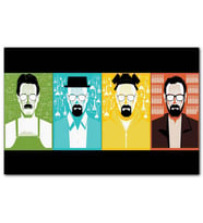 Cakatablo Breaking Bad Walter White 4 Değişik Stil MDF Tablo