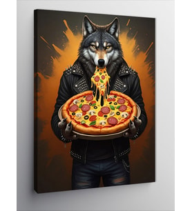 Kanvas Tablo Pizza Tutan Kurt