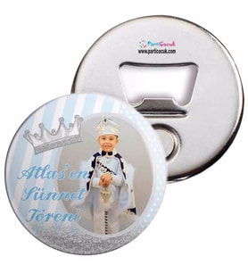 Sünnet Düğün Gümüş Simli Açacaklı Magnet