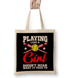 Playing Like a Girl Doesn't Mean What It Used To Bez Çanta Uzun Saplı