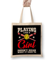 Playing Like a Girl Doesn't Mean What It Used To Bez Çanta Uzun Saplı