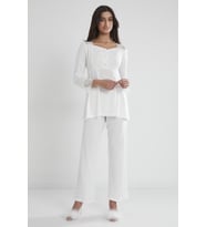 Penye Dantelli Pijama Takımı