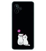 General Mobile GM 24 Pro Kılıf Silikon Desen Özel Seri Love Cats 1690