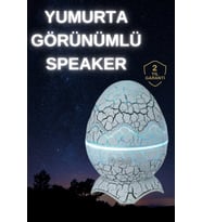 Northcity Dinozor Yumurtası Gece Masa Lambası Bluetooth Hoparlör - 14 Renk Galaksi Projektör