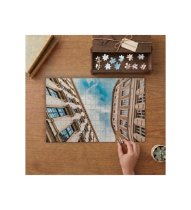 Venedik-İtalya Sokaktan Gökyüzü Görünümü Tasarımı 240 parça Ahşap Puzzle Ahşap Kutuda MP00214