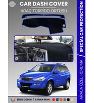 SSANGYONG KYRON (2005-2015) Torpido Örtüsü Ön Göğüs Halı Torpido Koruma Tam Uyum Kaymaz UV Koruma