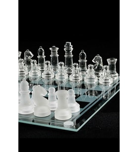Cam Satranç Takımı Full Cam Satranç Glass Chess 20*20