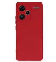 Redmi Note 13 Pro Plus Kılıf Nano içi Kadife Silikon - Kırmızı