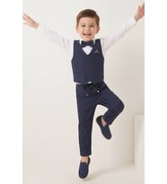 Erkek Çocuk Yelekli 4'lü Takım (Pantolon+Gömlek+Yelek+Papyon) 12661B MODANINO