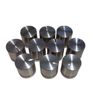 10 Adet Alüminyum Ses Kontrol Gümüş Pot Başlığı 20x22mm 6mm D Tip Mile Uygun