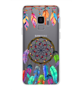 PrintiFy Galaxy S9 ile Uyumlu 1mm Slim Fit Nazar Boncuğu 6 Baskılı Şeffaf  Kılıf