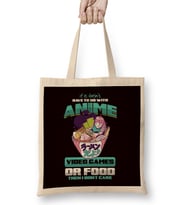 Anime Video Games Food Ramen Korean Kawaii Bez Çanta Uzun Saplı
