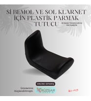 Si Bemol ve Sol Klarnet İçin Plastik Parmak Tutucu (Siyah)