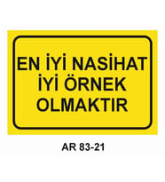 İŞ GÜVENLİĞİ UYARI LEVHASI 1 ADET PVC 21 X 29CM
