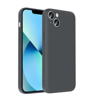 Apple iPhone 13 Uyumlu Kılıf Kamera Korumalı Kartlık Hazneli Zore Vitra Kapak (Gri)
