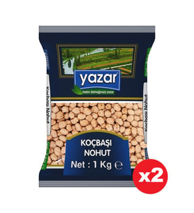 YAZAR KOÇBAŞI NOHUT 1 KG X 2 PAKET