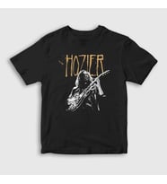 Presmono Unisex Çocuk Siyah Dublin Guitar Müzik Hozier T-Shirt 474532tt