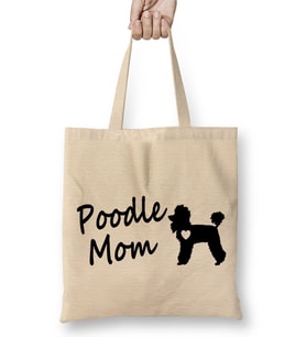 Best Poodle Mom Ever Gifts 01 Bez Çanta Uzun Saplı