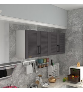 Kenzlife hazır mutfak dolabı havuç90 gri mod2 90*160*32 mebran kapak suntalam gövde