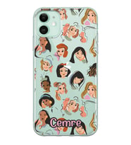 Apple Disney Girls Tasarımlı Şeffaf Telefon Kılıfı
