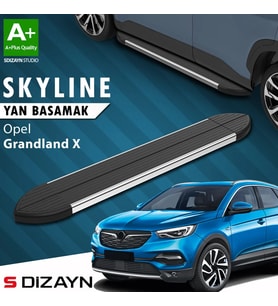 S-Dizayn Opel Grandland X Skyline Krom Yan Basamak 183 Cm 2017-2024 A+ Kalite