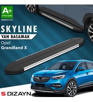 S-Dizayn Opel Grandland X Skyline Krom Yan Basamak 183 Cm 2017-2024 A+ Kalite