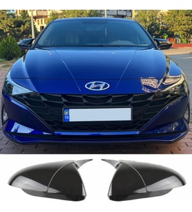 Hyundai Elantra Sinyalli Batman Yarasa Ayna Kapağı Parlak Siyah ABS 2021 2022 2023 2024 2025