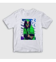 Presmono Unisex Çocuk Beyaz Green Billie Eilish T-Shirt 154278tt