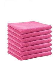 Premium Mikrofiber Temizlik Bezi, Pembe Renk, 20'li Paket, Çok Amaçlı Kullanım