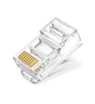 10 Adet 8P8C Plastik RJ45 Soket Ethernet Bağlantı Kablo Konnektörü Açık Uç 8 Pin Şeffaf Cat5 Cat6
