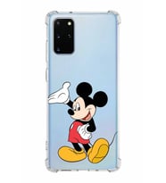 Samsung Galaxy S20 Plus  Köşe Korumalı Antişok Kapak Mickey Mouse Tasarımlı Şeffaf  Kılıf