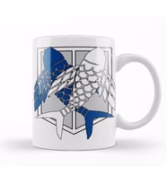 Attack On Titan Survey Corps Fish Of Freedom Kupa Bardak Porselen
