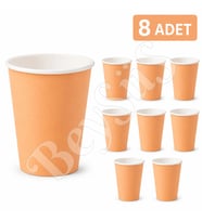 Parti Kağıt Bardak 8li Turuncu