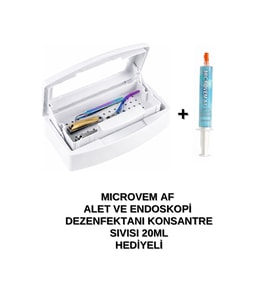 Çift Bölmeli Manikür Pedikür Aletleri Sterilizasyon Kutusu ve Konsantre Dezenfektan Sıvısı Hediyeli