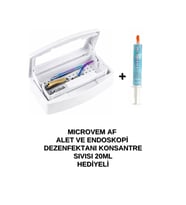 Çift Bölmeli Manikür Pedikür Aletleri Sterilizasyon Kutusu ve Konsantre Dezenfektan Sıvısı Hediyeli