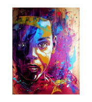 Renkli Suret 2 Sticker(çerçeveli) 60x75 Sayılarla Boyama Hobi Seti