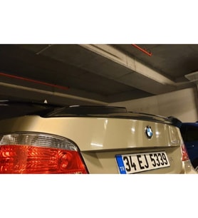 BMW E60 M4 Spoiler, Eski 5.20 2004 2011, Parlak Siyah Boyalı