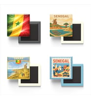 Buzdolap Magnetleri - Senegal Dakar - 4'lü Set Magneti