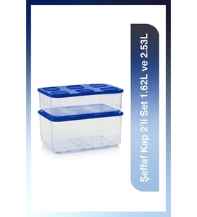 Tupperware Tupperware Şeffaf Buzdolabı Saklama Kabı 2'Li Set