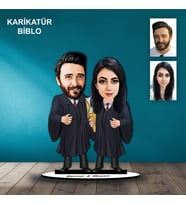 KİŞİYE ÖZEL AVUKAT TASARIMLI KARİKATÜR BİBLO BB110