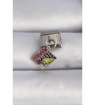 316L Çelik Gümüş Renk Sallantı Defter Figür Nomination Charm TJ-BC1055