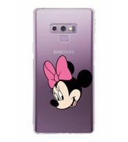 Samsung Galaxy Note 9  Kamera Korumalı Kapak Minnie Mouse Tasarımlı  Şeffaf  Kılıf