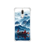 PrintiFy Huawei Mate10lite ile Uyumlu Simya Serisi Sonsuz Akış Tasarımlı Uv Baskılı Köşe Korumalı Antişok Kılıf