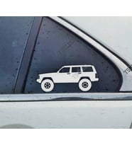 Cherokee XJ Kelebek Cam Oto Sticker 17 CM 2 Adet